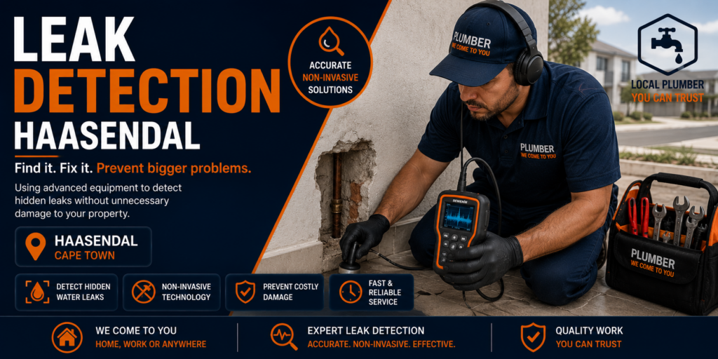 Leak detection services in Haasendal locating hidden plumbing leaks